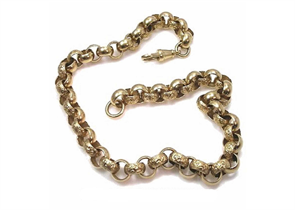 Gold Plated Mens Belcher Chain